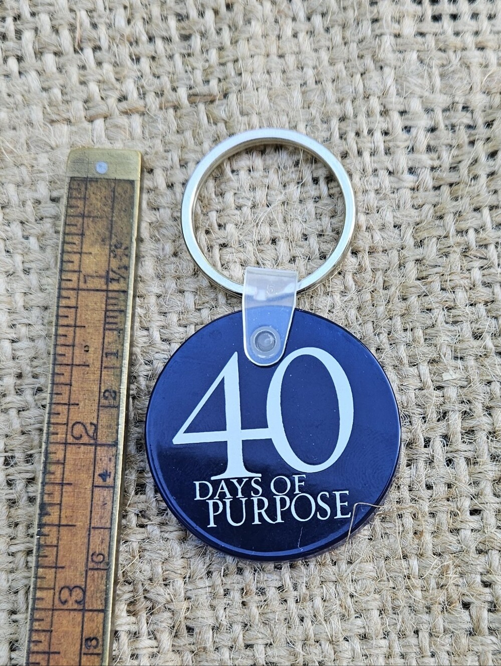 40 Days of Purpose Blue Keychain Purpose Driven Life Collectibke Reminder